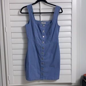 Blue corduroy dress